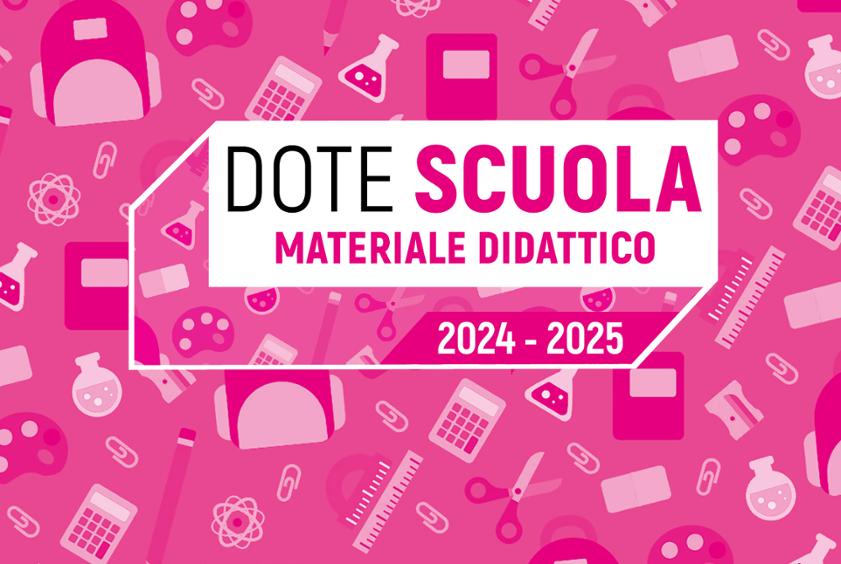 DOTE SCUOLA  A.S. 2024/2025 - scadenza 16/05/2024 ore 12.00